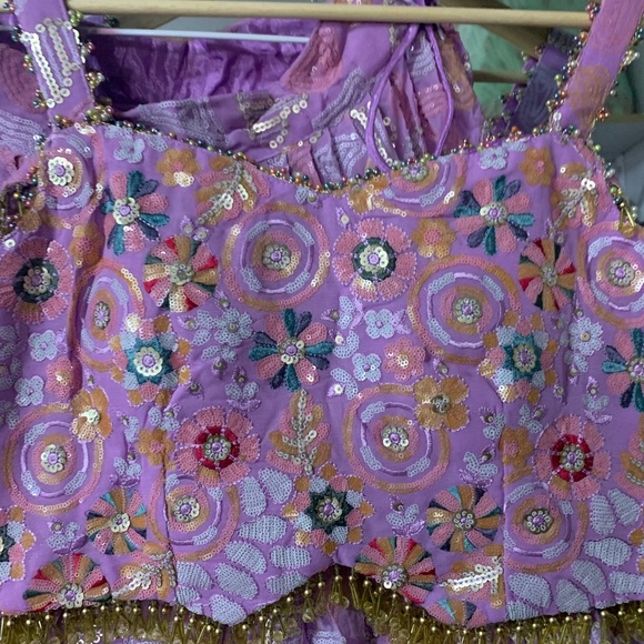 Beautiful purple lengha in size 38-40 - Picture 5 of 6